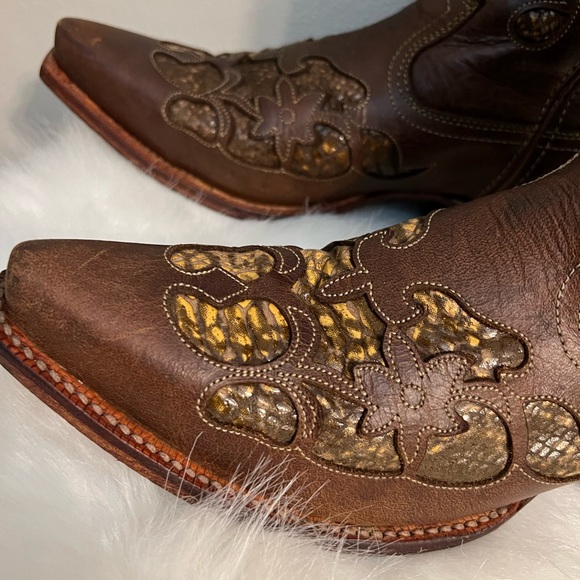 Twisted X “Steppin’ Out” leather upper Western Boot Brown size 9.5 - Picture 16 of 17